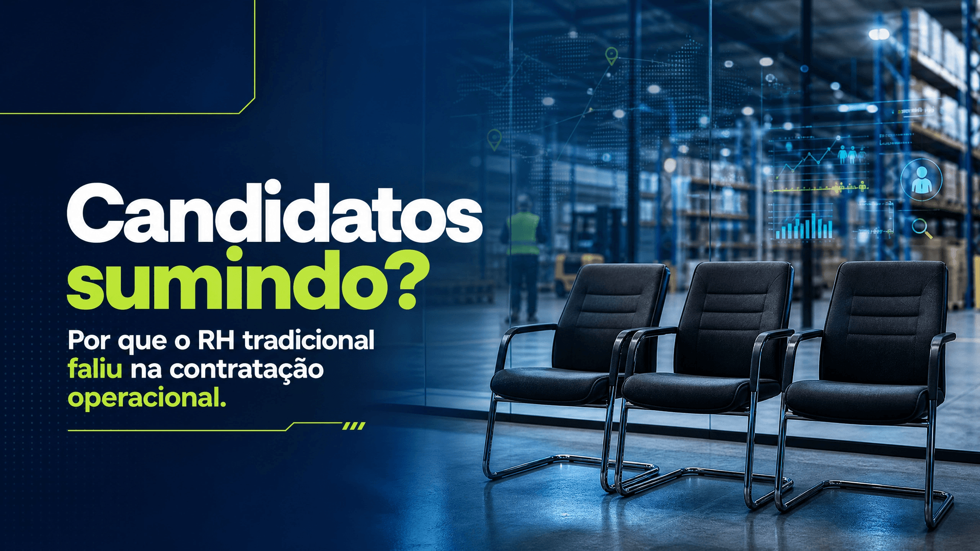 O mistério dos candidatos que somem: Por que o recrutamento tradicional faliu para vagas operacionais?