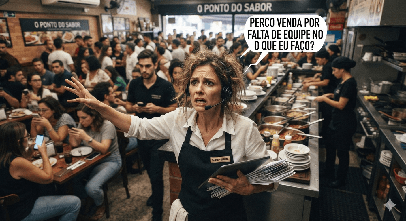 Perco venda por falta de equipe no pico. O que eu faço?